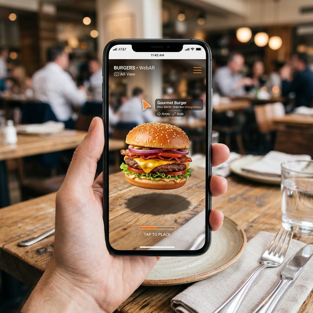 AR Dish Visualization Mockup